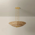 Ortiz Woven Rattan Pendant on ceiling
