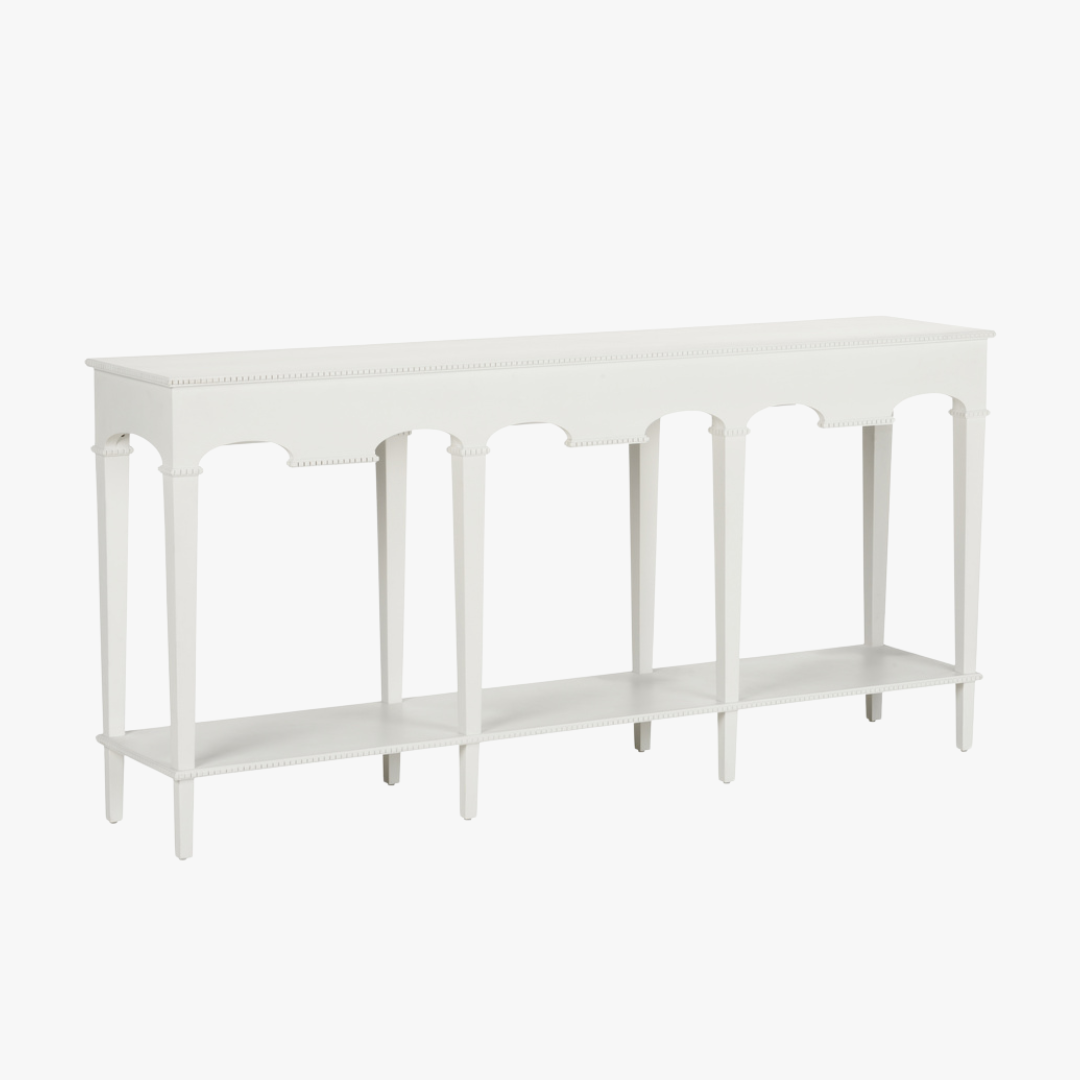 Oslo White Console Table by Dear Keaton