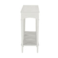 Oslo White Console Table side view