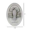 Oval Lobster Ceramic Wall Hanging dimensions