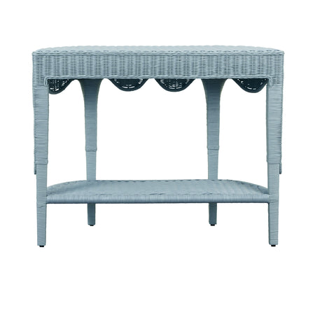 Seascale Light Blue Demilune Console