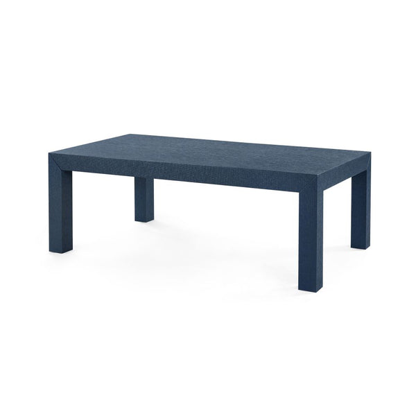 Parsons Navy Grasscloth Coffee Table from Dear Keaton
