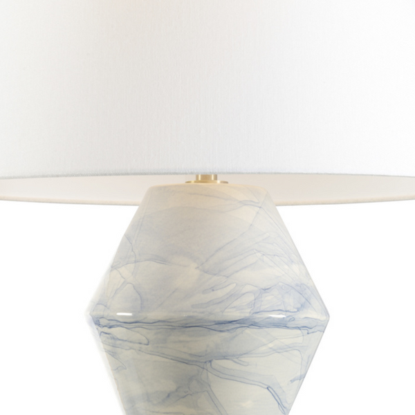 Paint Swirl Table Lamp Closeup