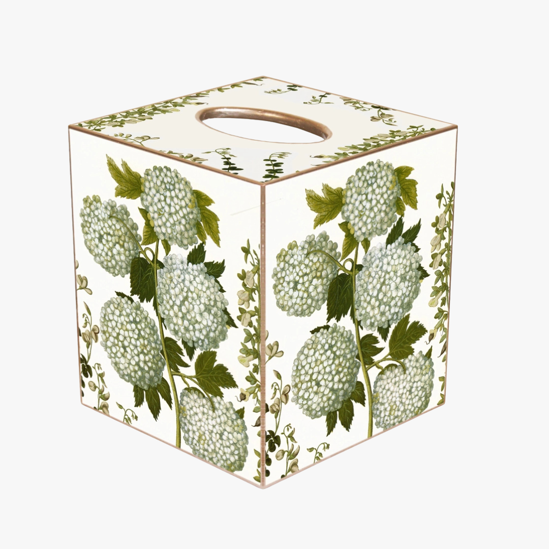 Pale Hydrangea Tissue Box Cover