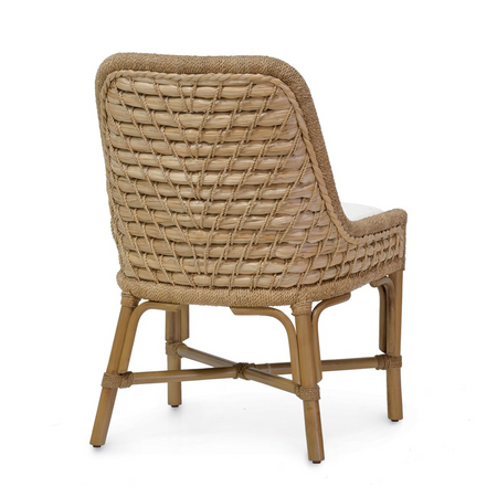 Palecek Capitola Rattan Side Chair Back view