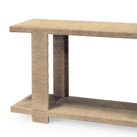 Palecek Clint Console Table - Woven Abaca Rope