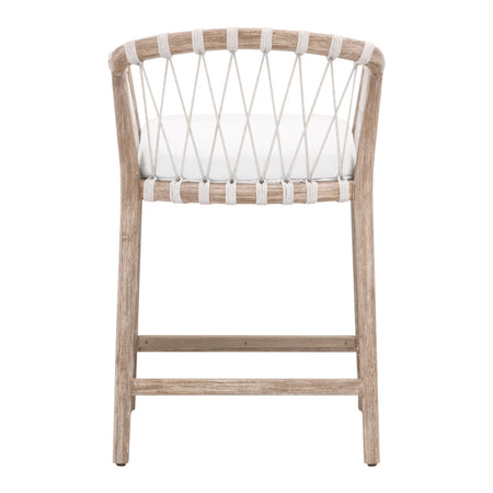 Palisades Counter Stool Back View - Rope