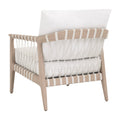 Palisades Outdoor Teak Club Chair - woven rope back
