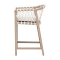 Palisades Outdoor Teak Counter Stool Side View