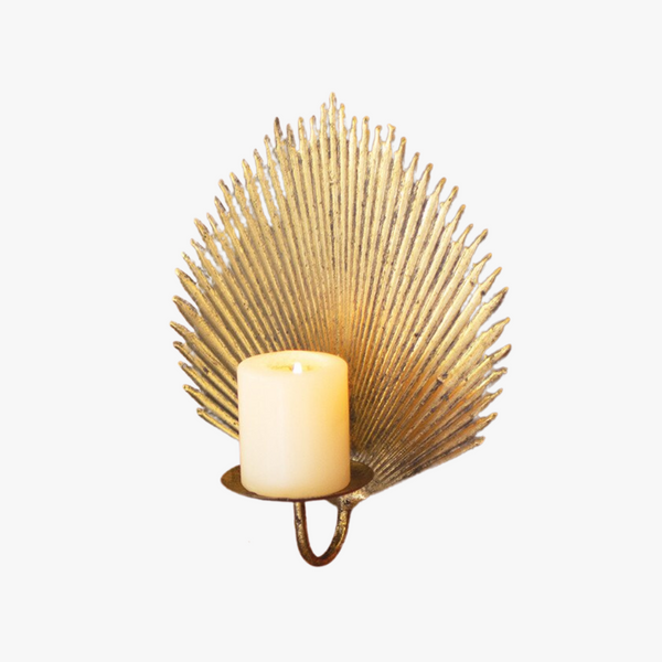 Palm Candle Sconce