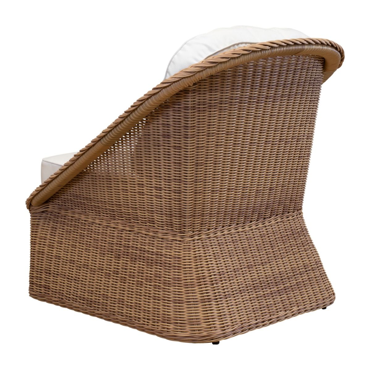 Palm Outdoor Synthetic Wicker Lounge Chair side view
