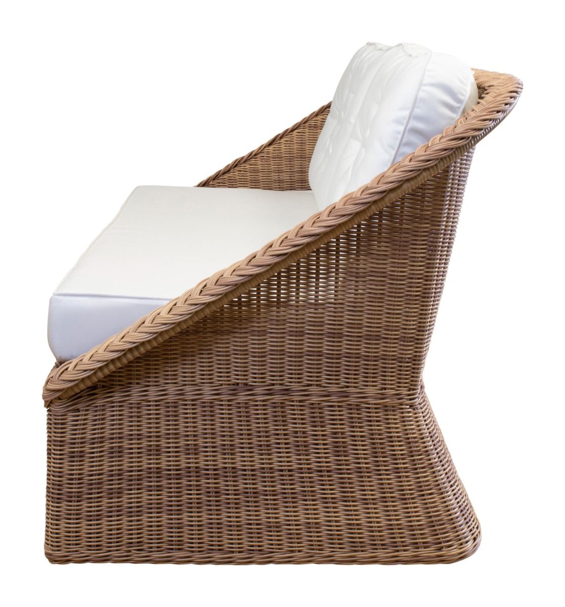 Palm Outdoor Wicker Sofa side view
