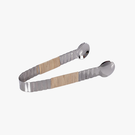 Palmier Rattan Wrapped Ice Tongs