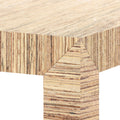 Parsons Papyrus Console Table Corner Texture Closeup