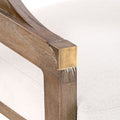 Pascal Driftwood Kitchen Counter Stool arm closeup