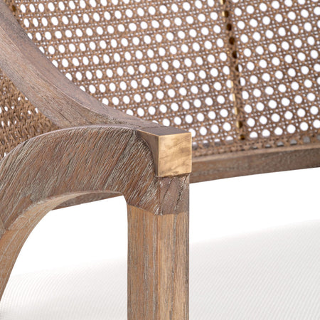 Pascal Driftwood Lounge Chair closeup