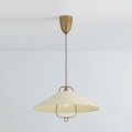 Pawley Perforated Metal Pendant illuminated
