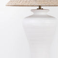 Pezante Table Lamp with woven cone shade