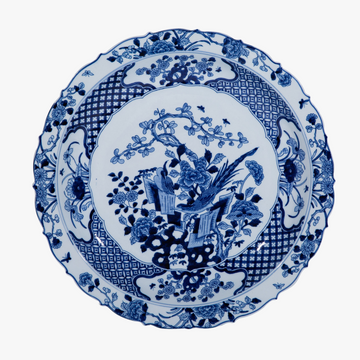 Pheasant Floral Decorative Plate - Blue Chinoiserie - Dear Keaton