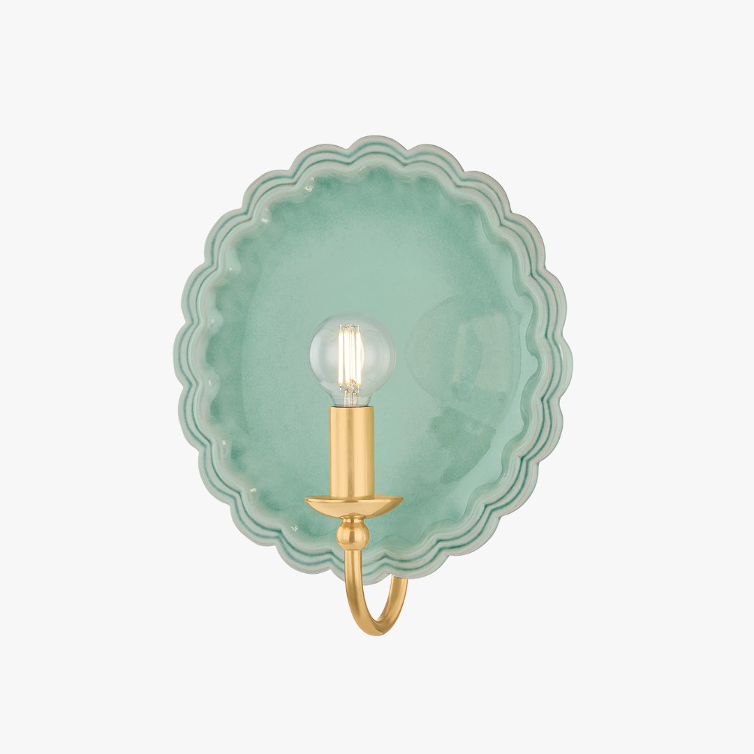 Pierce Celadon Wall Sconce by Dear Keaton