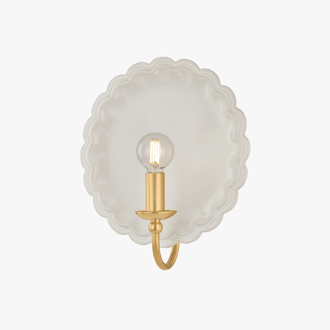 Pierce Ivory Wall Sconce by Dear Keaton