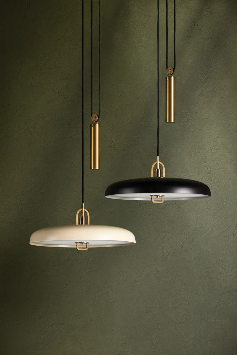 Plummet Pendants by Lauren Liess - Soft Black and Soft Shade