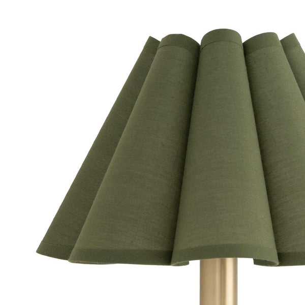 Polly Sconce with Fluted Green Shade