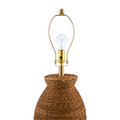 Ponte Rattan Lamp - gold harp