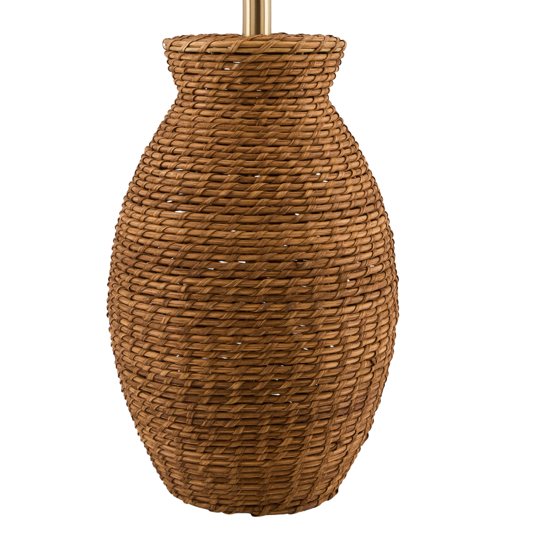 Ponte Rattan Lamp - natural woven base