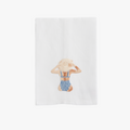 Poolside Embroidered Hand Towel - white linen