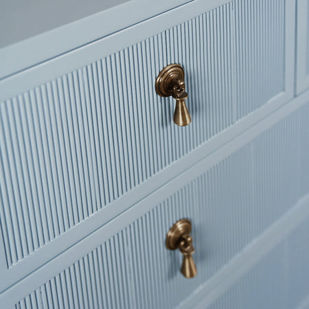 Porter Light Blue Chest hardware 