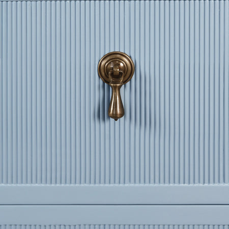 Porter Light Blue Chest hardware closeup