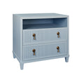 Porter Light Blue Nightstand - two drawers