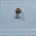 Porter Two Drawer Light Blue Side Table hardware