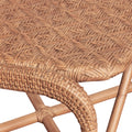 Portofino Antique Brown Rattan Chair Seat details