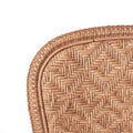 Portofino Antique Brown Rattan Chair texture closeup