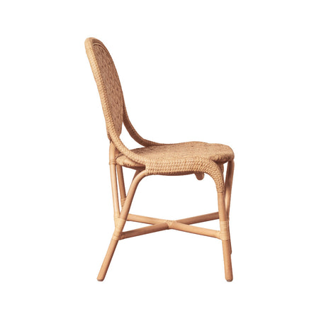 Portofino Natural Bistro Side Chair - side view