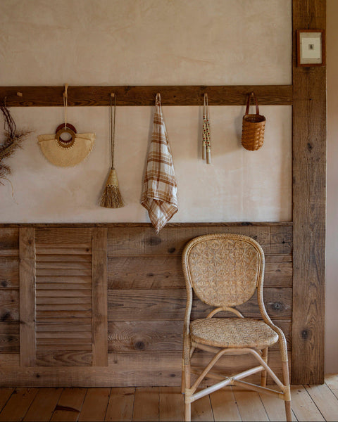 Portofino Natural Side Chair - Woven Rattan Bistro Chair - Dear Keaton