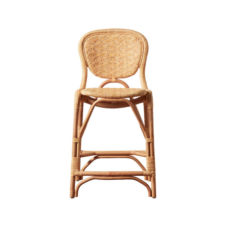 Portofino Natural Woven Rattan Counter Stool
