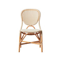 Portofino Outdoor Wicker Side Chair Side front view