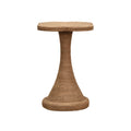 Posey Accent Table - wrapped rope frame and wood base