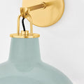 Pottersville Celadon Crackle Ceramic Wall Sconce closeup