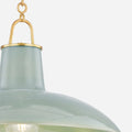 Pottersville Celadon Crackle Pendant closeup