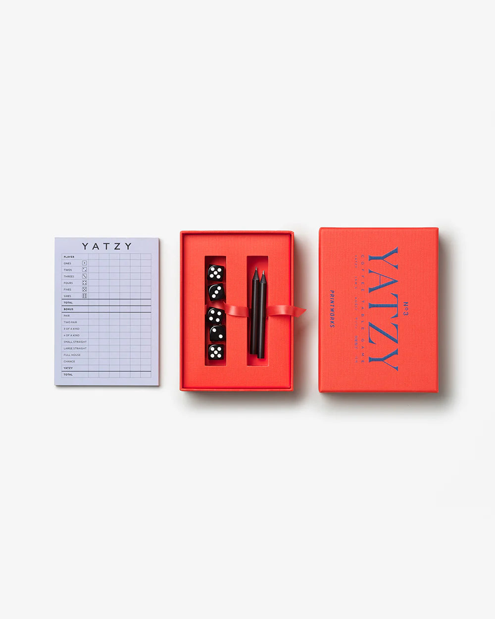 Classic Yatzy Game - Red Box contents