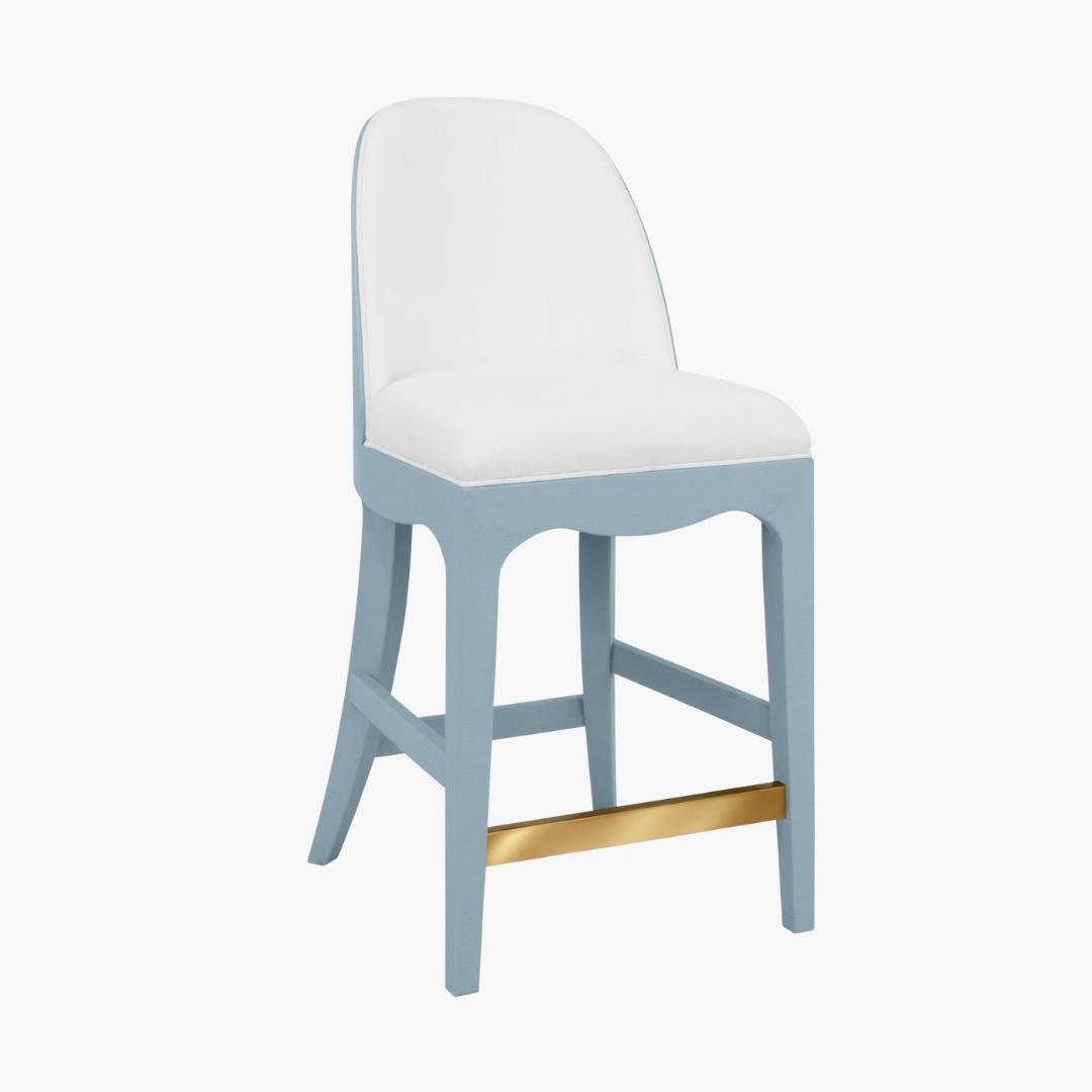Sabine Light Blue Counter Stool by Dear Keaton