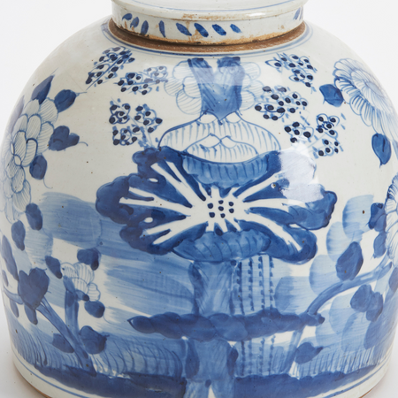 Lotus Ming Jar Lamp