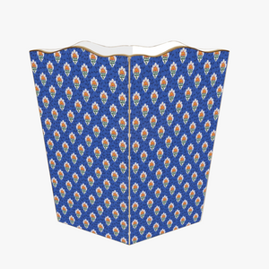 Provincial Blue Wastebasket