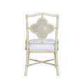 Quatrefoil Rattan Side Chair - back view