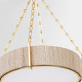 Quebec Abaca Rope Chandelier details
