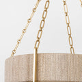 Quebec Abaca Rope Chandelier textural closeup